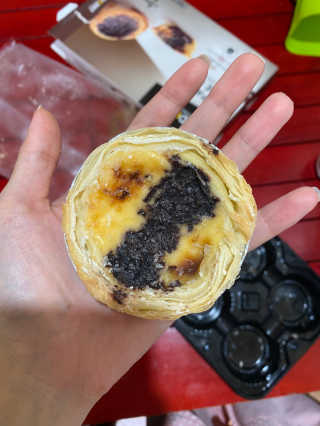 디앙뜨 포르투갈 에그타르트 오리지널 맛+패션후르츠+초콜릿타르트 맛 중 택1 — 5점을 준 리뷰어가 2021년 8월 올린 사용 사진