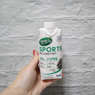 셀렉스스포츠 셀렉스 스포츠 드링크 초콜릿 _ 330ml x 12팩 — 5점을 준 리뷰어가 2020년 11월 올린 사용 사진