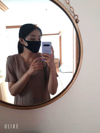 바네스데코 골드 철제 원형 체인 화장대 벽거울 — 4점을 준 리뷰어가 2020년 5월 올린 사용 사진