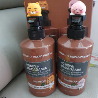 KUNDAL [쿤달 X 카카오프렌즈] 샴푸/트리트먼트 500ml 2구 세트 — 5점을 준 리뷰어가 2020년 11월 올린 사용 사진