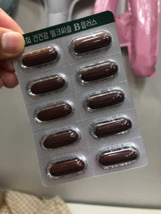 메이준뉴트리 슈퍼 간건강 밀크씨슬 B+ — 5점을 준 리뷰어가 2020년 6월 올린 사용 사진