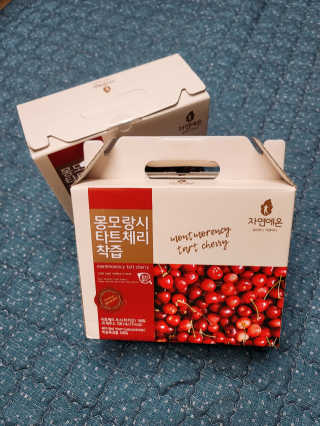 자연에온 몽모랑시 타트체리 착즙 100mL 10개입 2BOX — 5점을 준 리뷰어가 2020년 10월 올린 사용 사진