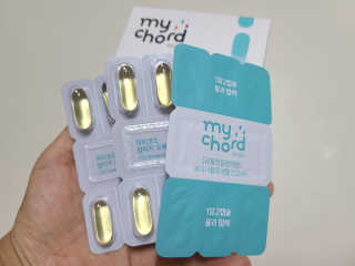 JW중외제약 마이코드 알티지 오메가3 1000 mg — 5점을 준 리뷰어가 2020년 8월 올린 사용 사진