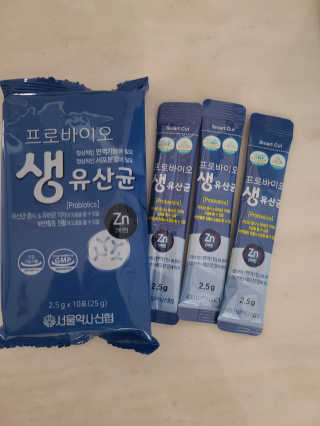 서울약사신협_프로바이오생유산균_2.5G x 100포 — 5점을 준 리뷰어가 2020년 10월 올린 사용 사진