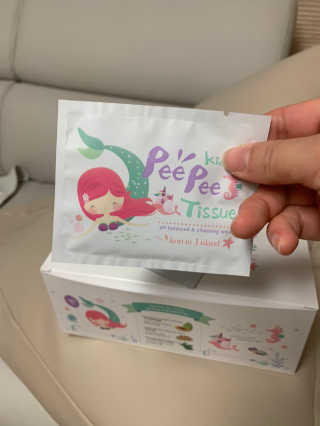 코리인제이아일랜드 키즈 피피티슈  Kids Pee Pee Tissue — 5점을 준 리뷰어가 2020년 11월 올린 사용 사진