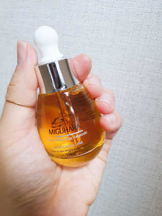 미구하라 울트라 화이트닝 앰플 35ml — 5점을 준 리뷰어가 2020년 5월 올린 사용 사진