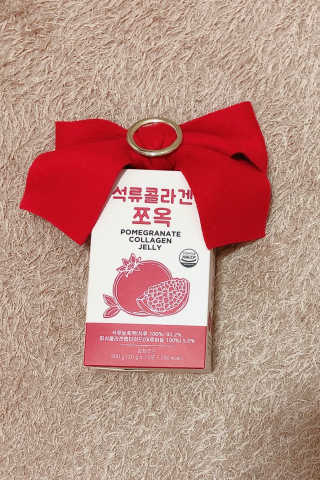 조은약초 석류콜라겐 석류즙 석류쪼옥 젤리 스틱 15포 x 20g — 3점을 준 리뷰어가 2020년 9월 올린 사용 사진