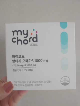 JW중외제약 마이코드 알티지 오메가3 1000 mg — 5점을 준 리뷰어가 2020년 8월 올린 사용 사진