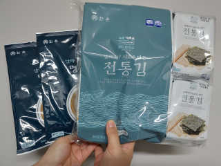한촌몰 바다공작소 전통김_명품돌김세트 — 5점을 준 리뷰어가 2020년 10월 올린 사용 사진