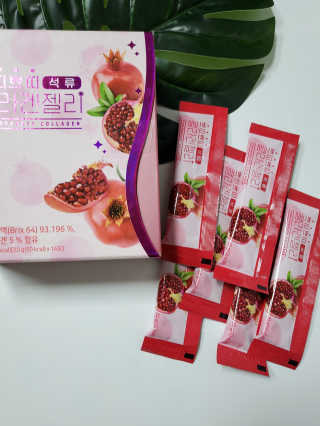 헬스업_쁘띠쁘띠석류콜라겐젤리_20g x 14포 — 5점을 준 리뷰어가 2020년 10월 올린 사용 사진