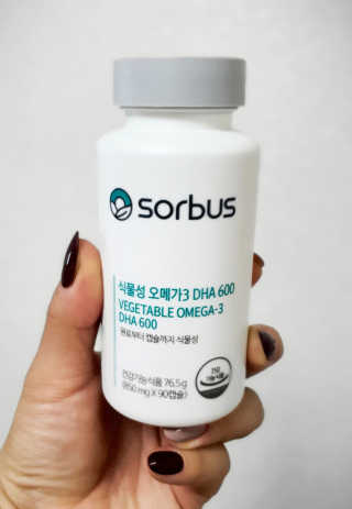 소버스 식물성 오메가3 DHA 600 — 5점을 준 리뷰어가 2020년 4월 올린 사용 사진