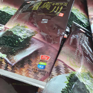광천우리맛김 바삭하고 고소한 광천우리재래전장김 15봉 — 5점을 준 리뷰어가 2020년 6월 올린 사용 사진
