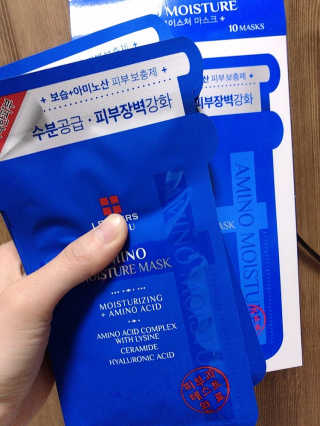 리더스코스메틱 리더스 메디유 아미노 모이스처 마스크 — 5점을 준 리뷰어가 2020년 5월 올린 사용 사진
