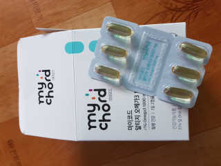 JW중외제약 마이코드 알티지 오메가3 1000 mg — 5점을 준 리뷰어가 2020년 9월 올린 사용 사진