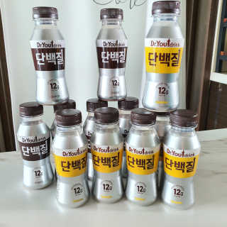 닥터유드링크 단백질 초코맛 and 바나나맛 — 5점을 준 리뷰어가 2020년 8월 올린 사용 사진