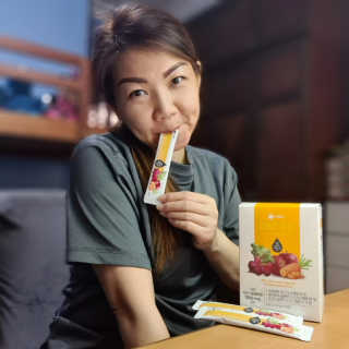 아이케어 ABC주스 이너뷰티 콜라겐 젤리 스틱 — 5점을 준 리뷰어가 2020년 12월 올린 사용 사진