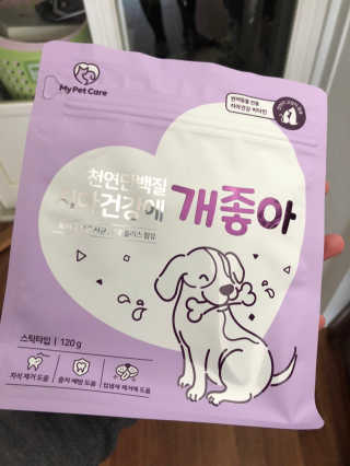 My Pet Care 천연단백질 치아건강에 개좋아 — 5점을 준 리뷰어가 2020년 12월 올린 사용 사진