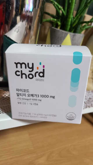 JW중외제약 마이코드 알티지 오메가3 1000 mg — 5점을 준 리뷰어가 2020년 7월 올린 사용 사진