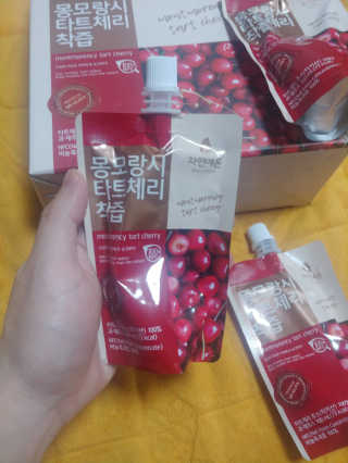 자연에온 몽모랑시 타트체리 착즙 100mL 10개입 2BOX — 5점을 준 리뷰어가 2020년 11월 올린 사용 사진