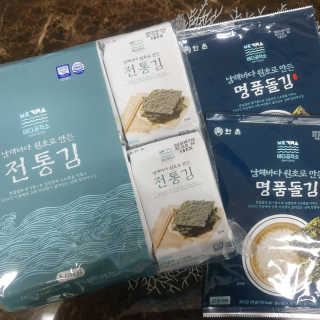 한촌몰 바다공작소 전통김_명품돌김세트 — 5점을 준 리뷰어가 2020년 10월 올린 사용 사진