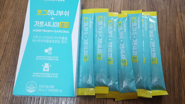 로그 허니부쉬+가르시니아 젤리 리뷰 사진
