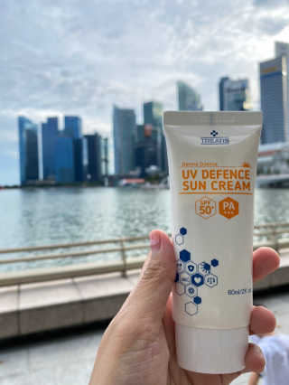 트리티스 SG_[TREATIS] UV Defence Sun Cream — 4점을 준 리뷰어가 2020년 10월 올린 사용 사진