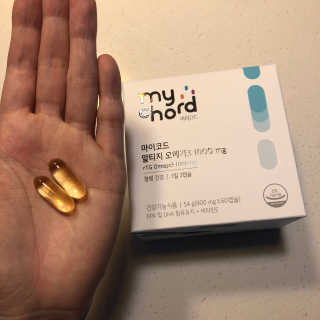 JW중외제약 마이코드 알티지 오메가3 1000 mg — 3.5점을 준 리뷰어가 2020년 7월 올린 사용 사진