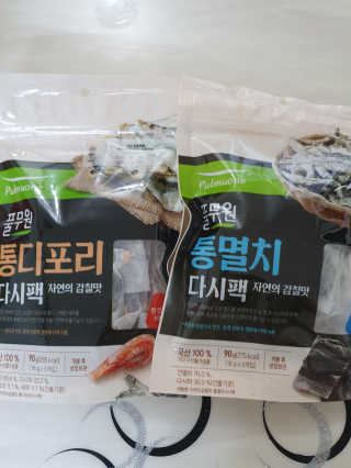 [풀무원] 자연의 감칠맛 통디포리, 통멸치 다시팩 세트 — 5점을 준 리뷰어가 2020년 5월 올린 사용 사진
