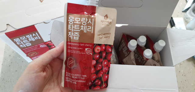 자연에온 몽모랑시 타트체리 착즙 100mL 10개입 2BOX 리뷰 사진