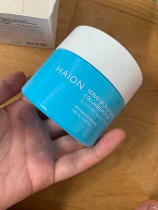 바르는콜라겐 하이온 제주바다보배 슬리핑마스크 100mL — 4.5점을 준 리뷰어가 2020년 5월 올린 사용 사진