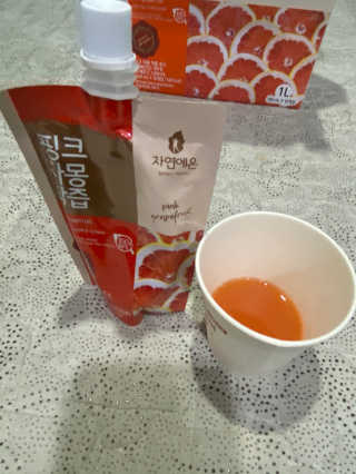 자연에온 핑크 자몽 착즙 100mL 10개입 2BOX — 5점을 준 리뷰어가 2020년 10월 올린 사용 사진