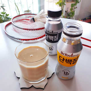 닥터유드링크 단백질 초코맛 and 바나나맛 — 5점을 준 리뷰어가 2020년 8월 올린 사용 사진