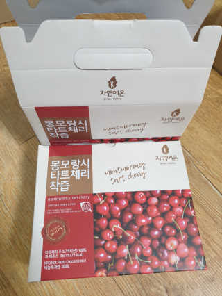 자연에온 몽모랑시 타트체리 착즙 100mL 10개입 2BOX — 5점을 준 리뷰어가 2020년 11월 올린 사용 사진