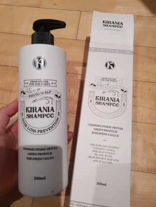 키라니아 피토스칼프 탈모완화 기능성샴푸 500ml — 5점을 준 리뷰어가 2020년 12월 올린 사용 사진