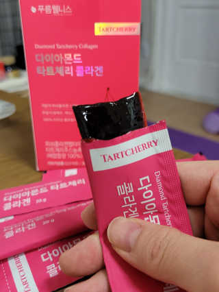 [푸름웰니스] 다이아몬드 타트체리 콜라겐 — 5점을 준 리뷰어가 2020년 11월 올린 사용 사진