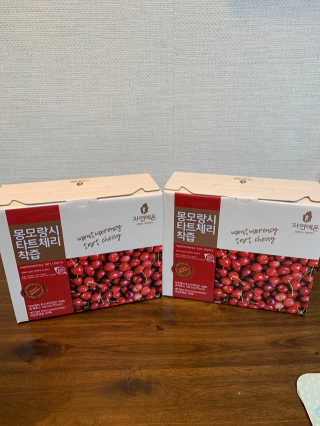 자연에온 몽모랑시 타트체리 착즙 100mL 10개입 2BOX — 5점을 준 리뷰어가 2020년 10월 올린 사용 사진