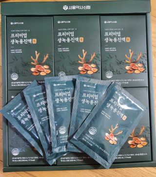 서울약사신협 약사신협_생녹용 진액_70ml x 30포 — 5점을 준 리뷰어가 2020년 9월 올린 사용 사진