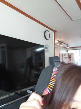 아이캔디 레인보우 볼륨S 패들 브러쉬 — 5점을 준 리뷰어가 2020년 11월 올린 사용 사진