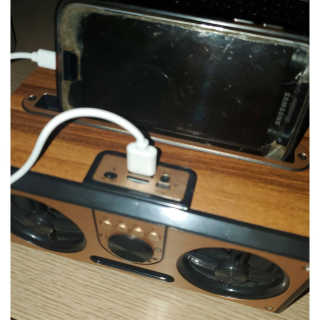 SEVIZ RETRO20W 레트로 블루투스 스피커 — 3점을 준 리뷰어가 2020년 8월 올린 사용 사진
