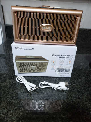 SEVIZ GOLD20W 레트로 블루투스 스피커 — 5점을 준 리뷰어가 2020년 7월 올린 사용 사진