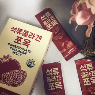 조은약초 석류콜라겐 석류즙 석류쪼옥 젤리 스틱 15포 x 20g — 3.5점을 준 리뷰어가 2020년 7월 올린 사용 사진