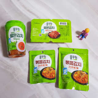 [풀무원] 들기름 볶음김치, 톡톡 김치, 깔끔한 김치 — 5점을 준 리뷰어가 2020년 6월 올린 사용 사진
