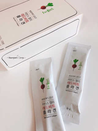 유유네이처 머빈스 젤리 레드비트 콜라겐 — 5점을 준 리뷰어가 2020년 8월 올린 사용 사진