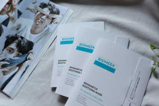 바이오믹 BIOMEEK SENSIMETIC SOOTHING MASK.S — 5점을 준 리뷰어가 2020년 7월 올린 사용 사진