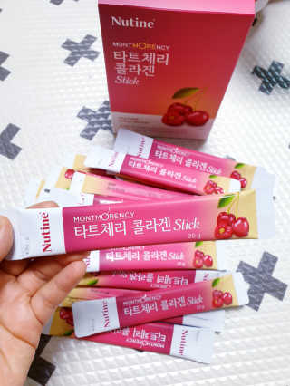 뉴틴 타트체리 콜라겐 스틱 20g X 30포 — 4점을 준 리뷰어가 2020년 8월 올린 사용 사진