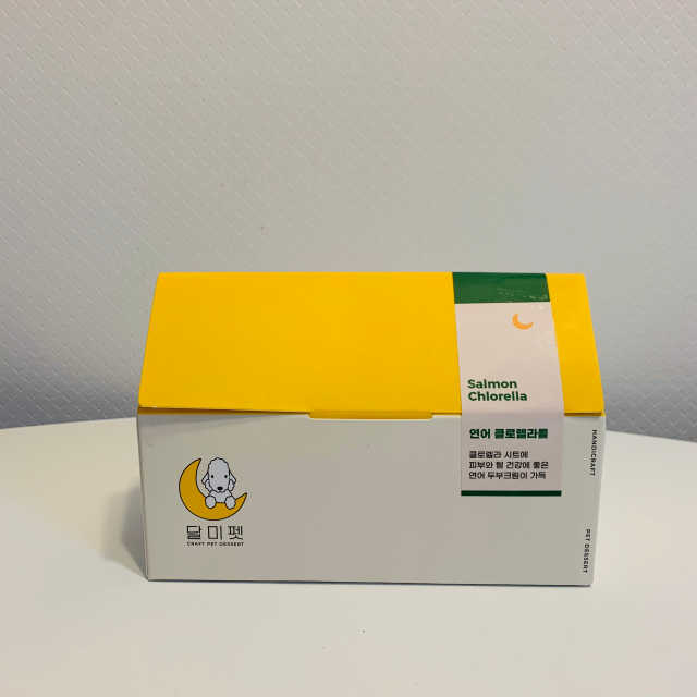 [달미펫] 반려견 연어클로렐라롤케이크 SET 리뷰 사진