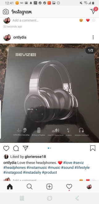 SEVIZ Bluetooth Headphones 10 3color — 5점을 준 리뷰어가 2020년 8월 올린 사용 사진