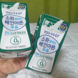 남양유업 맛있는우유GT 소화잘되는 배안아픈우유 3EA — 5점을 준 리뷰어가 2020년 10월 올린 사용 사진