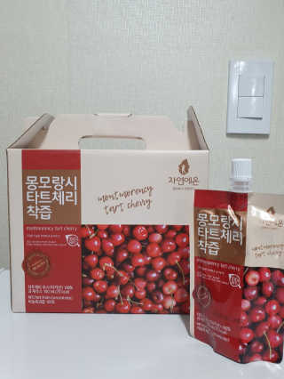 자연에온 몽모랑시 타트체리 착즙 100mL 10개입 2BOX — 5점을 준 리뷰어가 2020년 9월 올린 사용 사진
