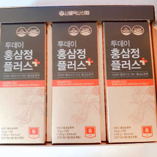 서울약사신협_투데이홍삼정플러스스틱_10g x 30포 — 5점을 준 리뷰어가 2020년 11월 올린 사용 사진
